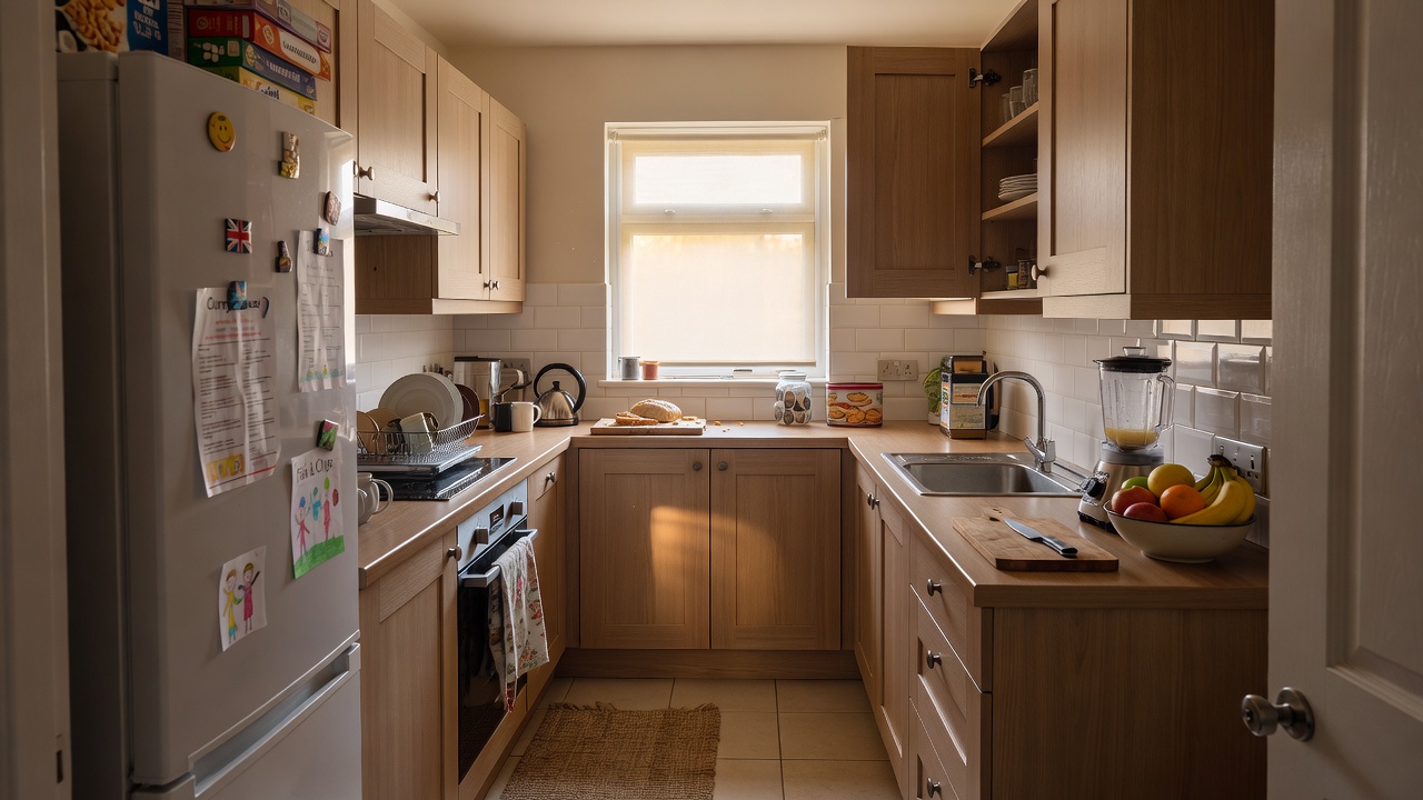 Galley Kitchen before packing