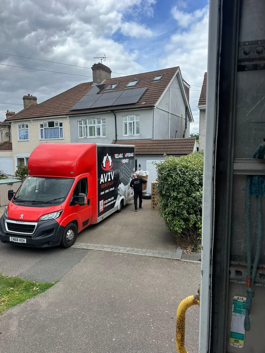 Aviv Removals crew arriving at a family home for a house removal in London