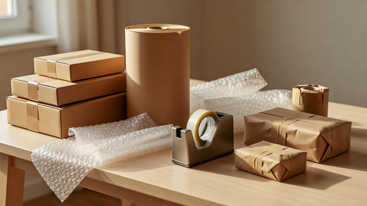 Everything packed, wrapped and ready